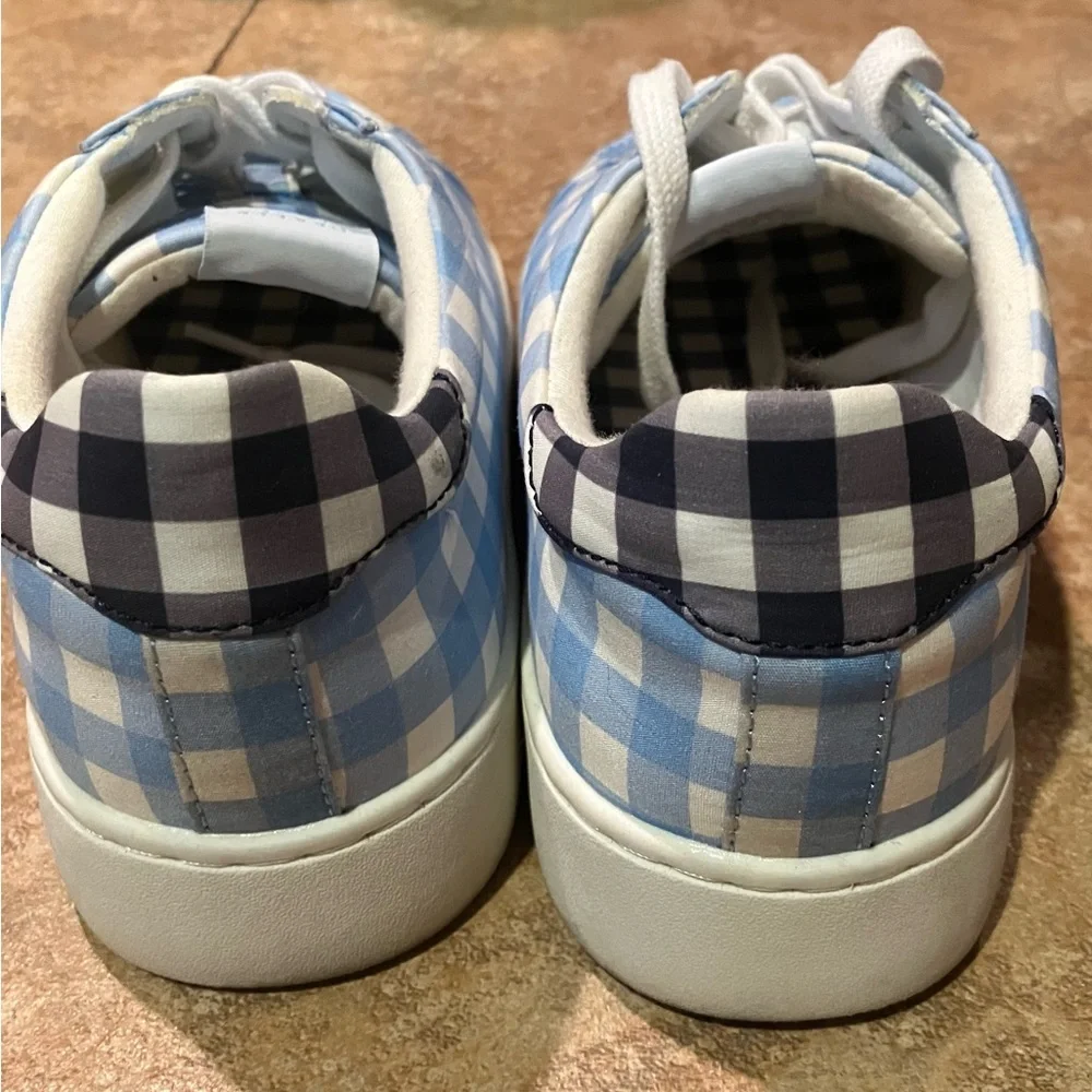 Draper James Blue and White Gingham Sneakers - Picture 15 of 15